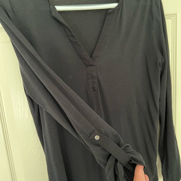 Soft black long sleeved top - Picture 2 of 3